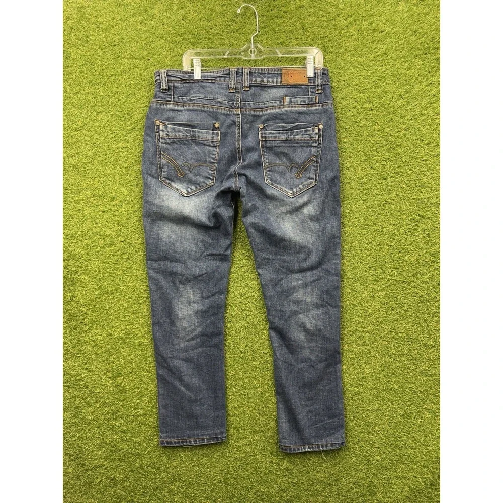 Diesel Viker Button Fly Jeans Mens 34 Dark Wash Denim Regular Straight Leg y2k